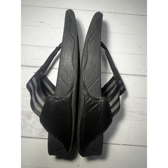 FitFlop Shoes Womens 9 Black Thong Sandals Comfort Flip Flops Style DX4-090 - Picture 4 of 7